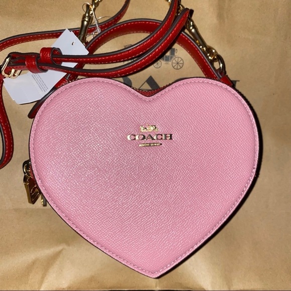 Coach Heart bag Crossbody In Colorblock New - Picture 3 of 16